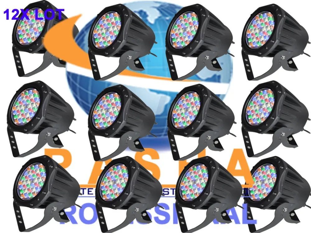 

12X LOT Factory Price NEW 36*1W RGB 3in1 Full Color LED Par Light,LED Par64 Light For Event Party Disco Club Night