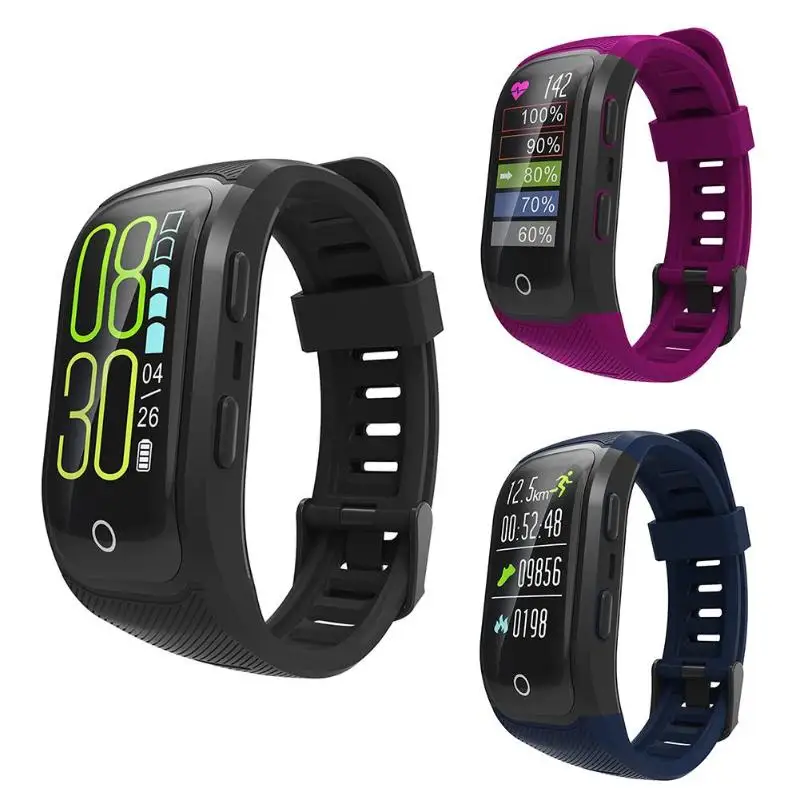 

S908S Bluetooth 0.96 inch TFT Color Screen Activity Fitness Tracker IP68 Waterproof GPS Heart Rate Monitor Smart Band Bracelet