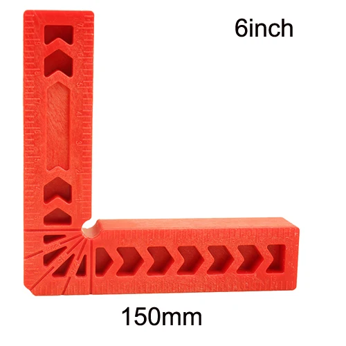 Прямоугольный разъем(под углом 90 градусов), линейка; Деревообработка Инструмент " 4" " L-Форма дополнительный локатор угловой держатель помочь позиционирования инструмент - Цвет: 6inc-150mm