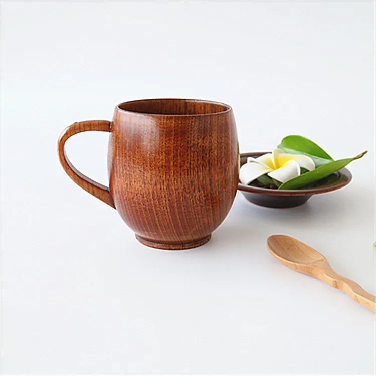 Wooden Cup Big Belly Beer Cup Wooden Beer cup Carved ClassicBig Eco