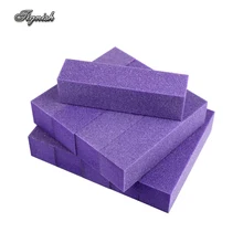 Tignish 10Pcs Lot Purple Buffing Sanding Files Block Pedicure Manicure Buffer Nail File Nail Art UV