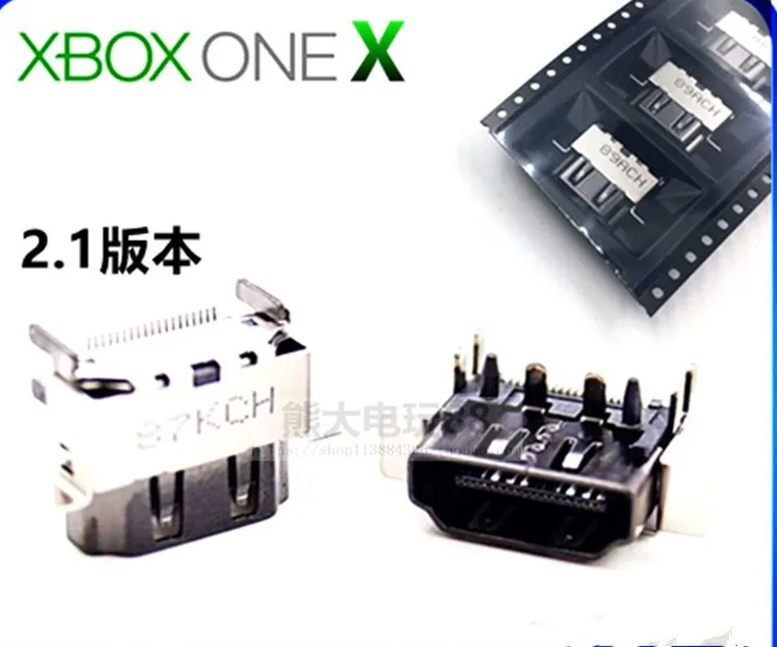 

20Pcs/Lot Original New HDMI-Compitable Port Socket Connector Repair Parts For Xbox One X