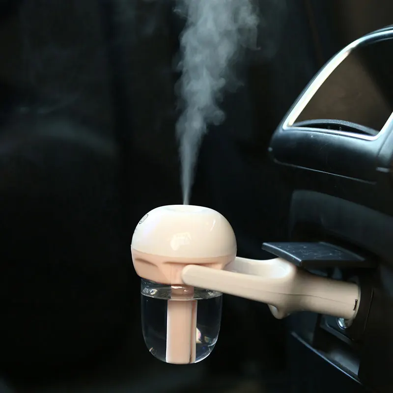 

Silent Car Humidifier Air Humidifier Aroma Diffuser Essential Oil Diffuser Mist Maker Fogger 12V Multicolor Air Purifier