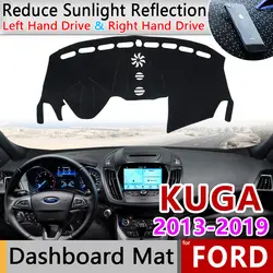 Для Ford KUGA 2013 2014 2015 2016 2017 2018 2019 Mk2 побег Противоскользящий коврик, коврик на приборную панель Зонт коврик для приборной панели автомобиля