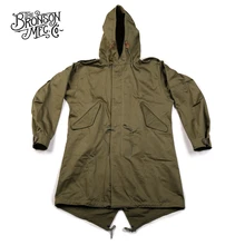 Бронсон репро армии США рыбий хвост M-51 парка оболочка 1st Винтаж Мужская Военная Униформа куртка