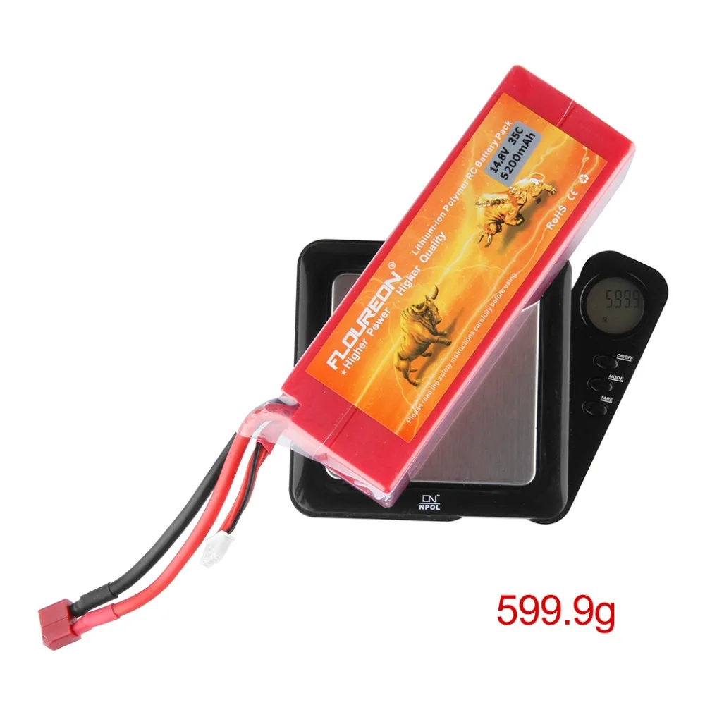 Floureon 14 8 v 5200maH 35c T вилка/XT60 вилка для вертолета лодки квадрокоптера дистанционного