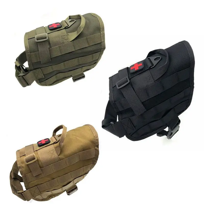 1000D нейлон Molle тактический жилет для собак K9 военная одежда шлейка страйкбол