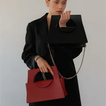

Luxury Handbags Women Bags Designer New Nice Geometric Chain Tote Ladies Evening Clutch Bags Simple Shoulder Bag Borsa Donna