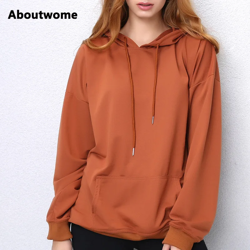 CAMEL CROWN Womens Sweatshirt Long Sleeve Crewneck Casul Pullover Sweatshirt Loose Blouse Tops