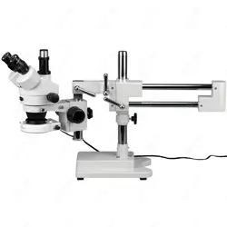 Стерео микроскоп-amscope поставки 7X-45X производственный контроль Тринокулярный Стерео микроскоп с 80 свет