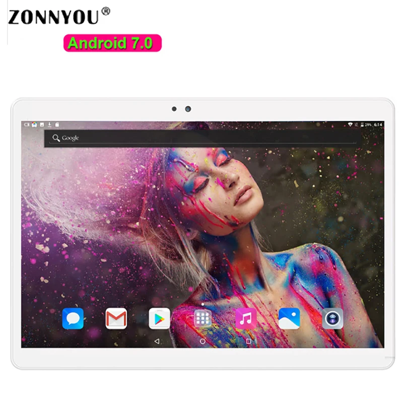 

10 inch Tablet PC Octa Core 4GB RAM 32GB ROM 5.0MP Android 7.0 GPS 1920*1080 IPS Dual sim cards 3G Call WCDMA GPS Tablets