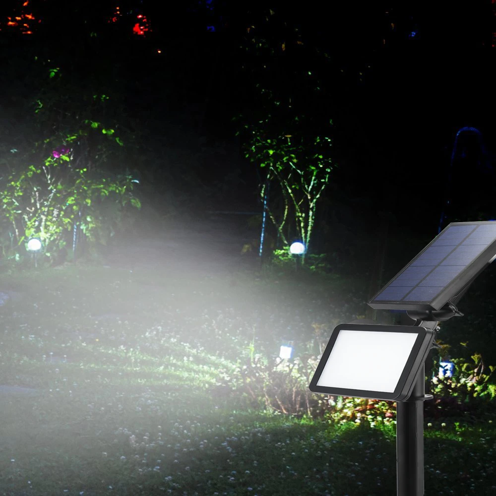 melhor FVTLED Holofotes Energia Solar Ajustável 48 LEDs Luz Solar No Chão Paisagem À Prova D Água Luz de Parede para Jardim Ao Ar Livre 1 pcs 2 pcs 3 pc