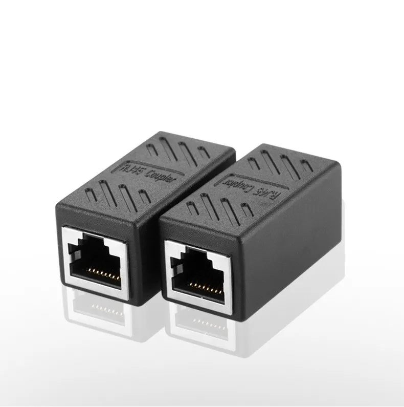 Цветной Женский сетевой разъем LAN адаптер муфта удлинитель RJ45 Ethernet кабель