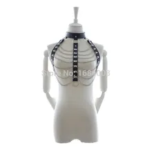 Female Fetish Play Metal Chain Breast Open Bra Collar Bondage Party Costumes Sex Toys Adult Games For Women GN302412194