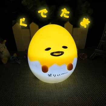 

LED Night Light Yellow Egg Lazy Night Lamp Child Bedroom Desk Bedside Lamp for Baby Kids Christmas Holiday Gifts