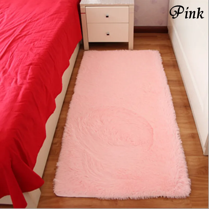

Free Shipping Pink Rectangle Bath Mat Bedroom Floor Carpet 4 Sizes Doormat Absorbent Non-Slip Prayer Mats
