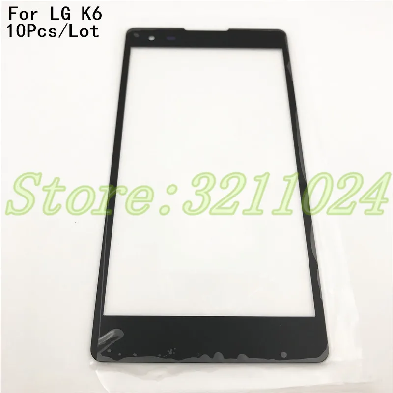 

10Pcs/Lot Replacement LCD Front Touch Screen Glass Outer Lens For LG K6 X Style K200 K200DS K200DSF