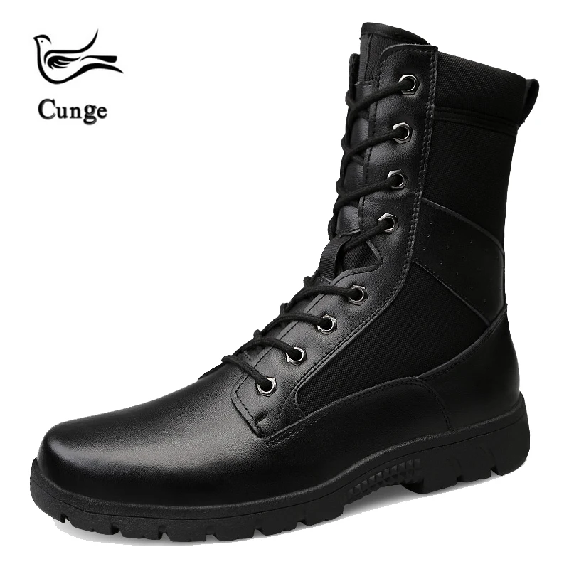 Cunge الرجال العسكرية التكتيكية الشتاء الدافئة أحذية المشي في الهواء الطلق أحذية الجيش خفيفة الوزن الرحلات الصيد الأحذية الجبلية المشي الأحذي...