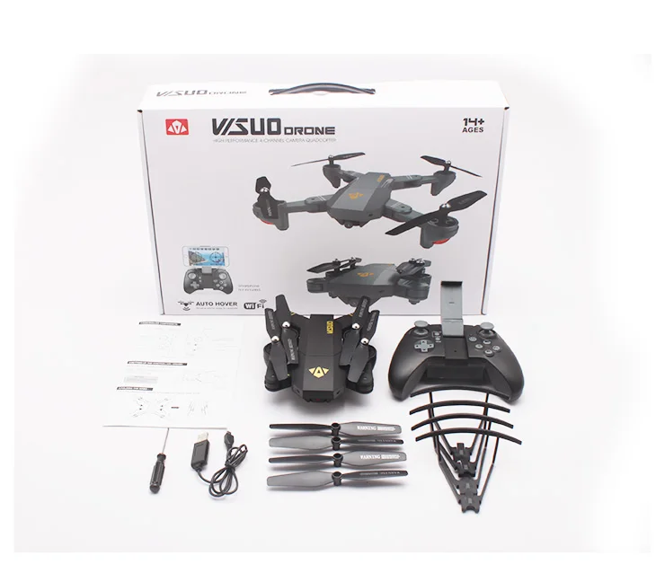 VISUO XS809HW (XS809H W HD G) складной Wifi FPV Дрон с 2 мегапиксельной камерой режим удержания