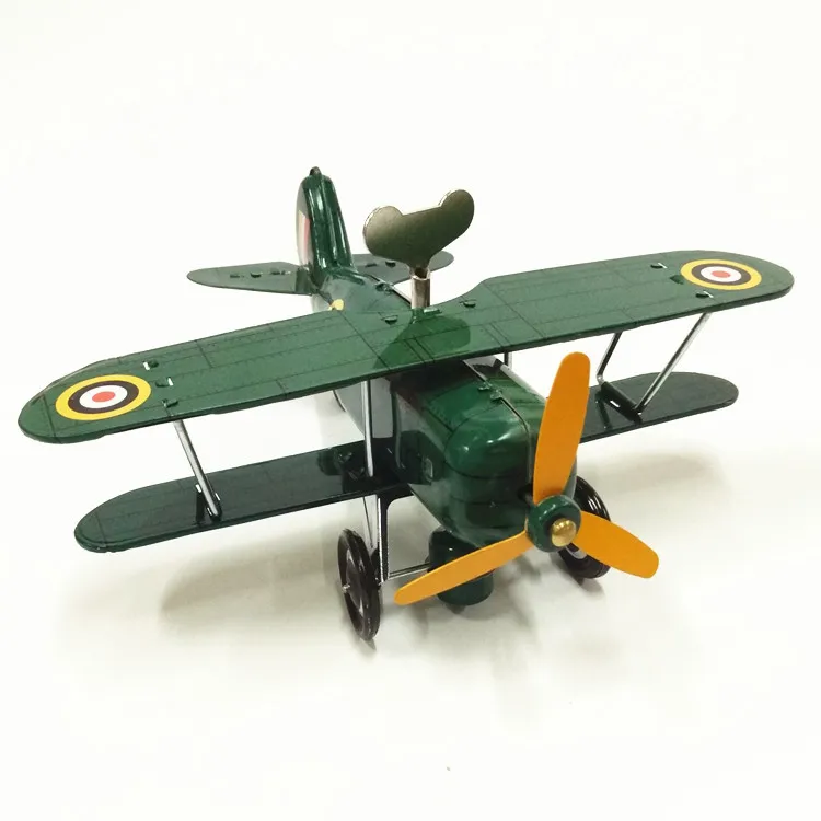 Антикварные заводные игрушки оловянные воздушные модели самолета для детей металлические модели самолета для коллекции MS454 Curtiss самолета