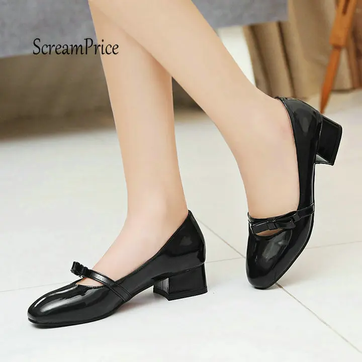 Women Thick High Heel Pumps Fashion Bow Knot Casual Spring Fall Shoes Plus Size 43 цена Women Thick High Heel Pumps Fashion Bow Knot Casual Spring Fall Shoes Plus Size 43 цены онлайн