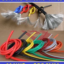 11AWG гибкий мягкий луженый медный силиконовый провод RC кабель высокой температуры-2 метра