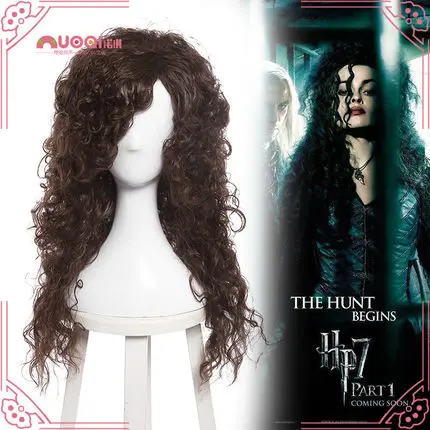

Bellatrix wig Women Long wavy hair wig Witch Bellatrix Lestrange