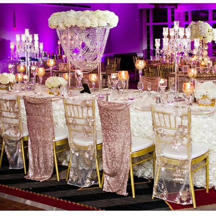 80cm Tall Crystal Table Centerpiece flower stand Wedding Decorationin