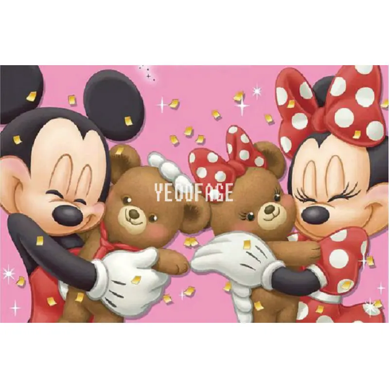 

Full DIY 5D drill Mosaic picture Diamond Painting Cross Stitch Kits Diamond Embroidery Mickey mouse Pattern square Rhinestones