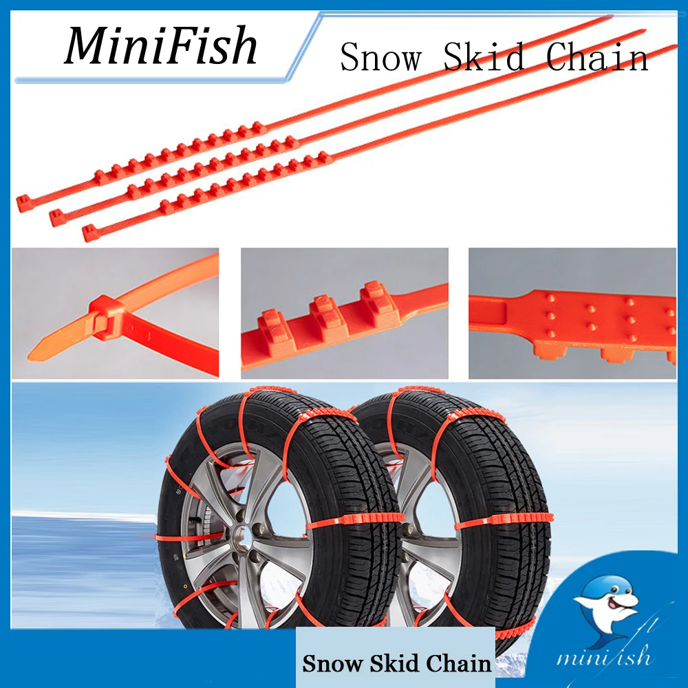 

10pcs Outdoor Car Tire Anti-skip Winter Universal Plastic Snow Chains For Cars Suv Autocross Car-Styling