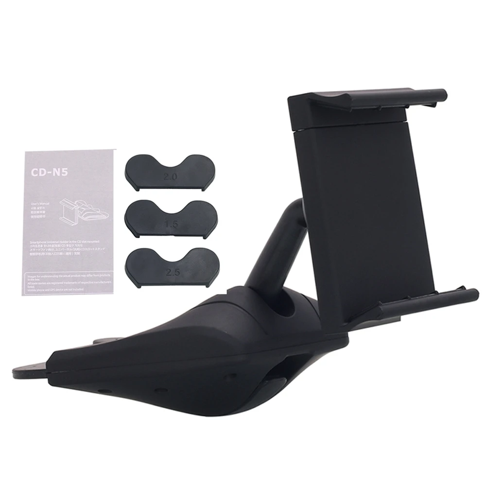 

Universal 360 Degree Adjustable Car CD Slot Cell phone Auto Mount Holder Cradle for iPhone Xs Max for Huawei GPS Bracket Strand