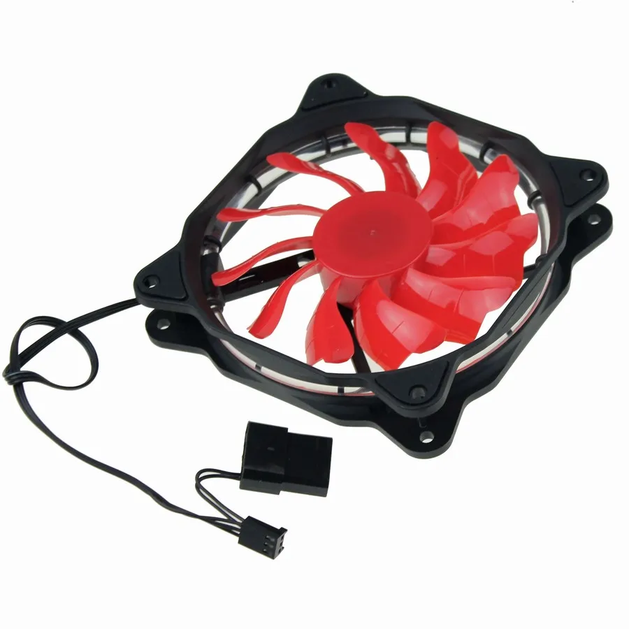 120mm red led fan 12