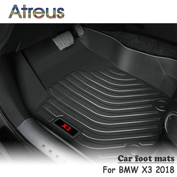 

Atreus NEW 1Set TPE Car Floor Foot Mat For BMW X3 2018 Car-styling Boot Liner Accessories Anti-slip mat Waterproof Carpet