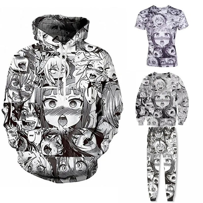 

Japanese Anime Fashion Cartoon 3d Printing Hooded Sweatshirts Spring and Autumn Tide Brand Sportswear
