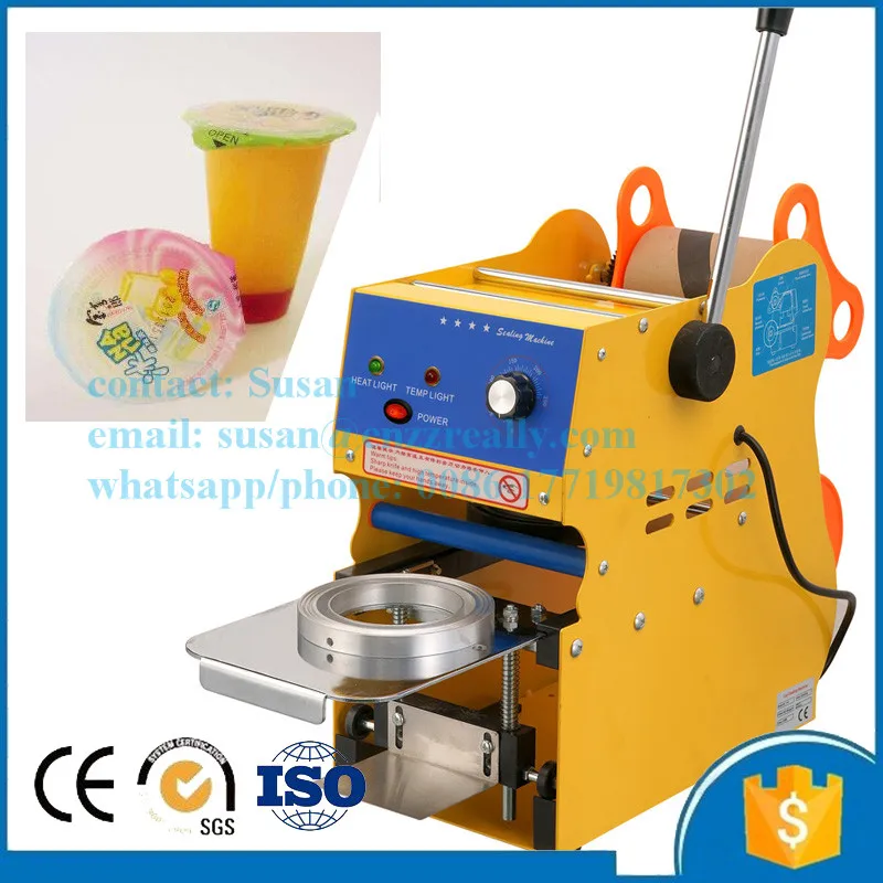 New commercial bubble tea cup sealing machine Plastic Bubble Tea