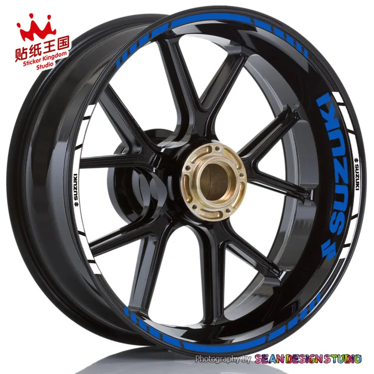 

For GSXR GSX-R1000 750 600 GSXS GSX-S1000 750 Hayabusa GSX1300R V-Strom SV1000 650 Wheel Sticker Reflective MotorBike Rim Decal