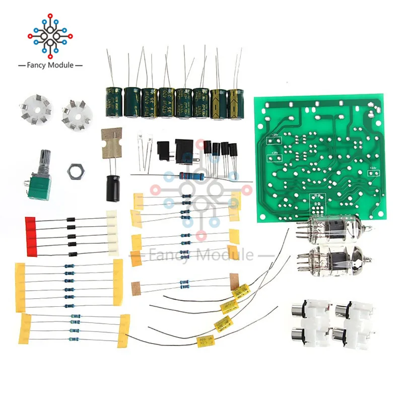 Клапан 6J1 DIY ламповый усилитель предусилителя Усилитель предварительного усилителя плата буфера наушников комплект