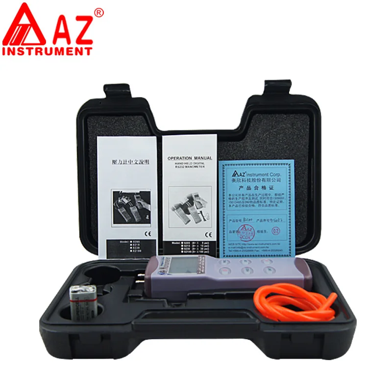 AZ82100 Pressure gauge range:0- 100psi Manometer Digital pressure Gauge Differential Meter manometro digital | Инструменты