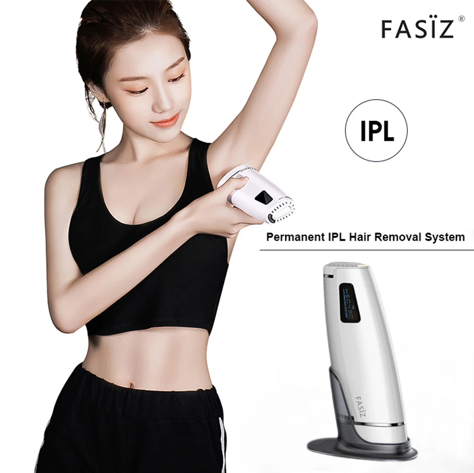 Лазерное устройство для удаления волос Fasiz 2в1, 450K Flash IPL, перманентное удаление волос, IPL лазерный эпилятор, машина для удаления волос на подмышках