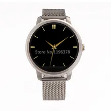 Smartwatch Android IOS Phone Compatible Steel Bracelet Pedometer Calorie Sleep monitor Remote Camera Music Bluetooth 4.0