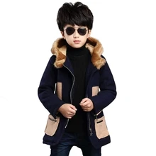 Boy children coat to keep warm and velvet cloth coat increasing leisure children’s clothing