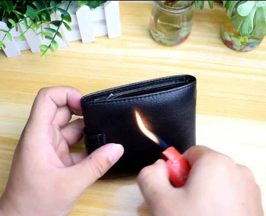 Men Wallet Genuine Leather Short Hasp