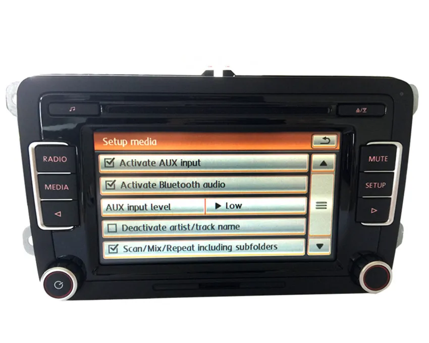 Vagbase RCD510 VW оригинальный автомобиль MP3 SD USB Радио Стерео радио с кодом для Golf 5 6 Jetta CC