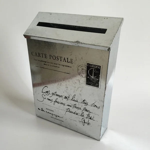 

Silvery Mailbox Mail box Mailboxes Newspaper boxes Letter box Metal post apartment Postal box for gallery