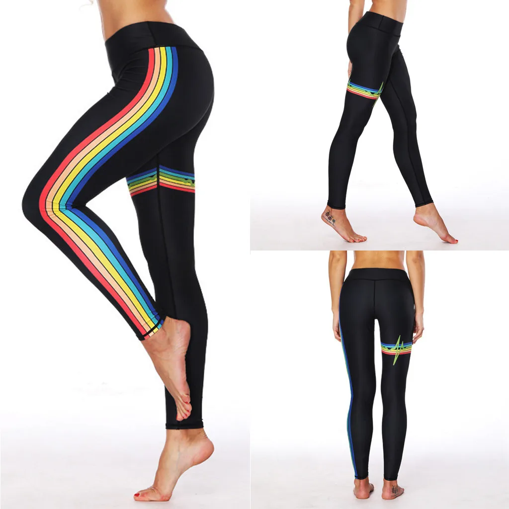

Women's Heart Rate Radio Printed Hip Sports Fitness Running Yoga Pants Sexy Push Up Gym Wear Fitness Gym Sport Leggings 2019