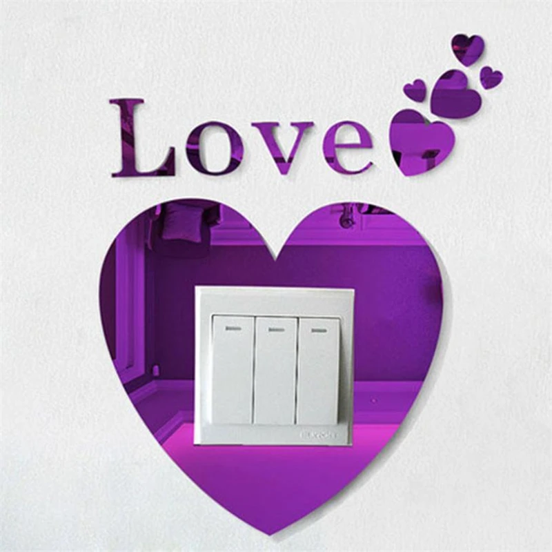 2018 New Creative DIY 3D Acrylic Crystal Home Switch Wall Stickers Light Socket Stickers Room Decor Waterproof Hot Sale  C0214  07