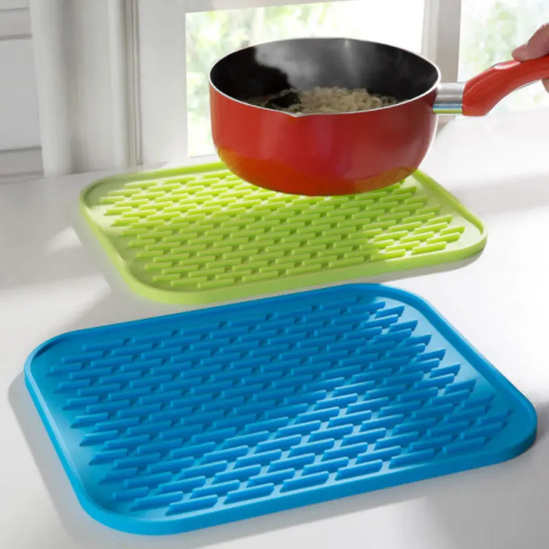 1pc Silicone Heat Resistant Table Mat Trivet Pot Pad Straightener