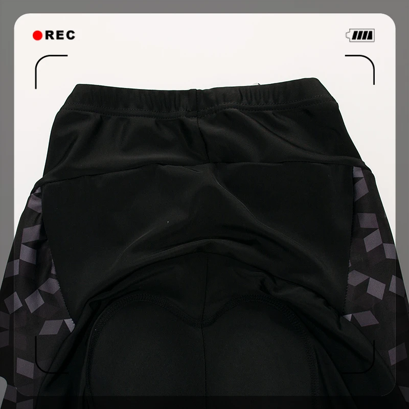 Для мужчин с длинным рукавом Велосипедный спорт Велоспорт Комплект анти-пот черный узор принт 3D подкладка подушки спортивные майки по