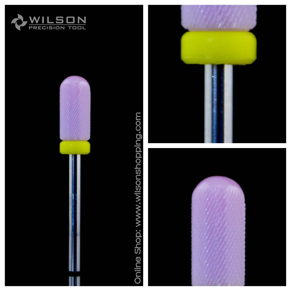 Pink Ceramic Nail Drill Bit Smooth Top Bit Extra Fine(6120028)in