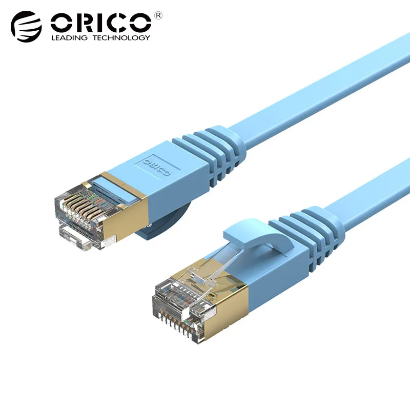 ORICO Cat7 Cable RJ45 Cat 7 Flat Network Lan Cable RJ45 Patch Cord for PC Router Laptop